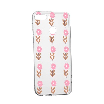 Husa de protectie, Flori, pentru Oppo A7/ AX7, rezistenta la uzura, anti-alunecare, din silicon Premium, 505 Husa de protectie, Flori, pentru Oppo A7/ AX7, rezistenta la uzura, anti-alunecare, din silicon Premium, 505