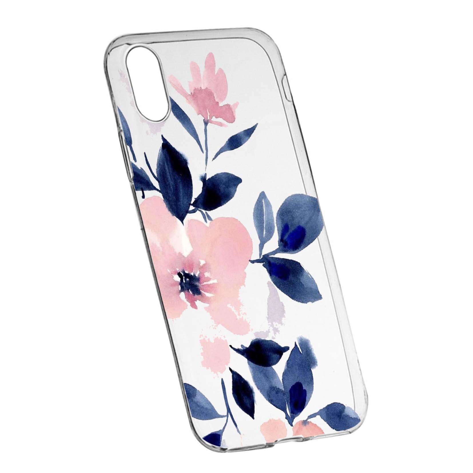 Husa de protectie, Flori, culorile de pastel, pentru Huawei Y5 2019, rezistenta la uzura, anti-alunecare, din silicon Premium, 506