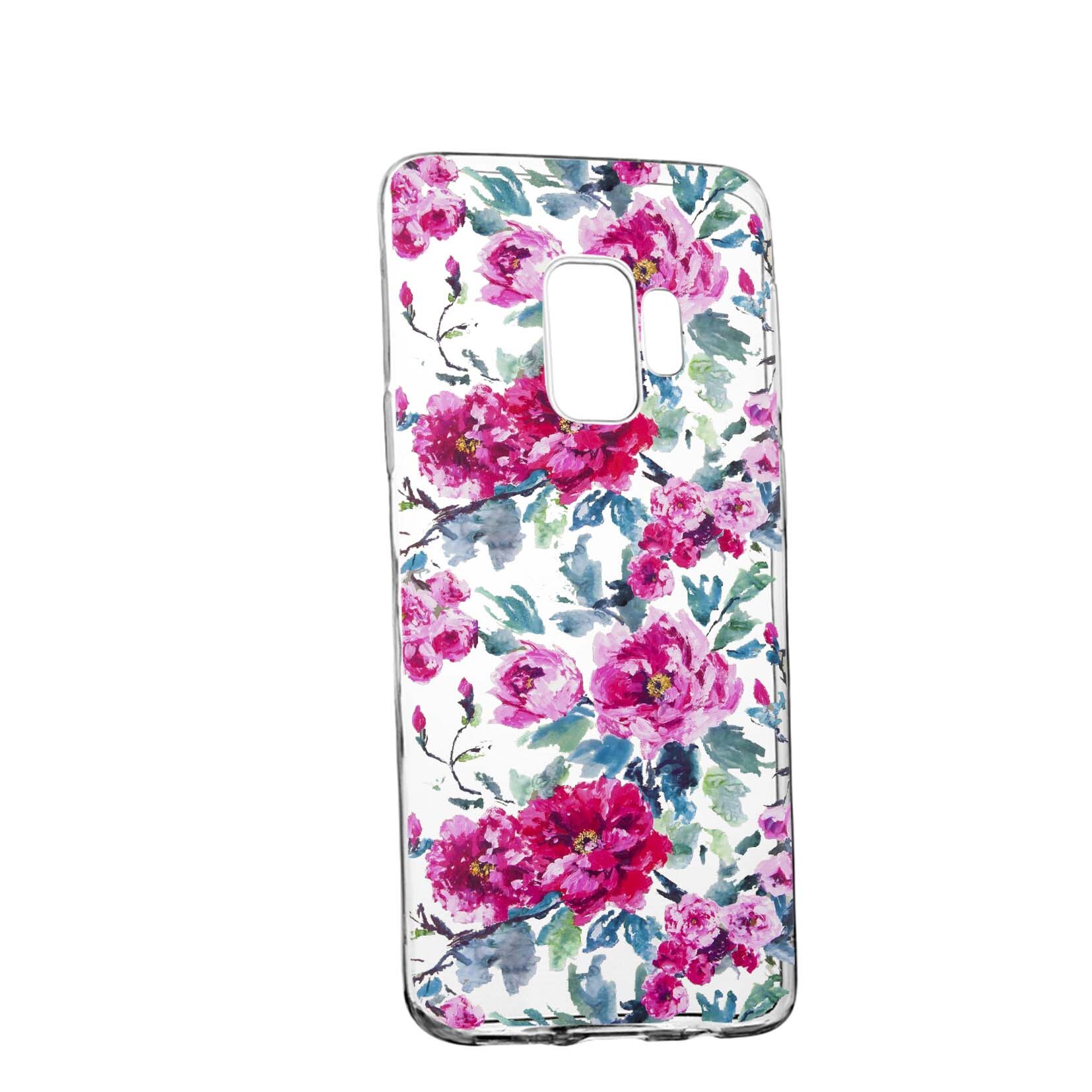 Husa de protectie, Flori, culorile de pastel, pentru Huawei Honor 7, rezistenta la uzura, anti-alunecare, din silicon Premium, 507