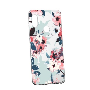 Husa de protectie, Flori, culorile de pastel, pentru Huawei P Smart 2019, rezistenta la uzura, anti-alunecare, din silicon Premium, 508 Husa de protectie, Flori, culorile de pastel, pentru Huawei P Smart 2019, rezistenta la uzura, anti-alunecare, din silicon Premium, 508