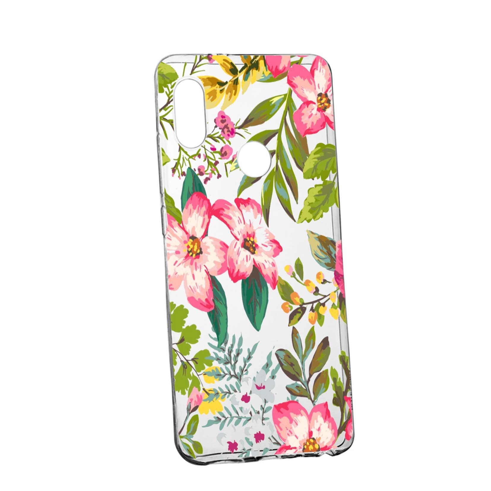 Husa de protectie, Flori, culorile de pastel, pentru Huawei Honor Play, rezistenta la uzura, anti-alunecare, din silicon Premium, 510