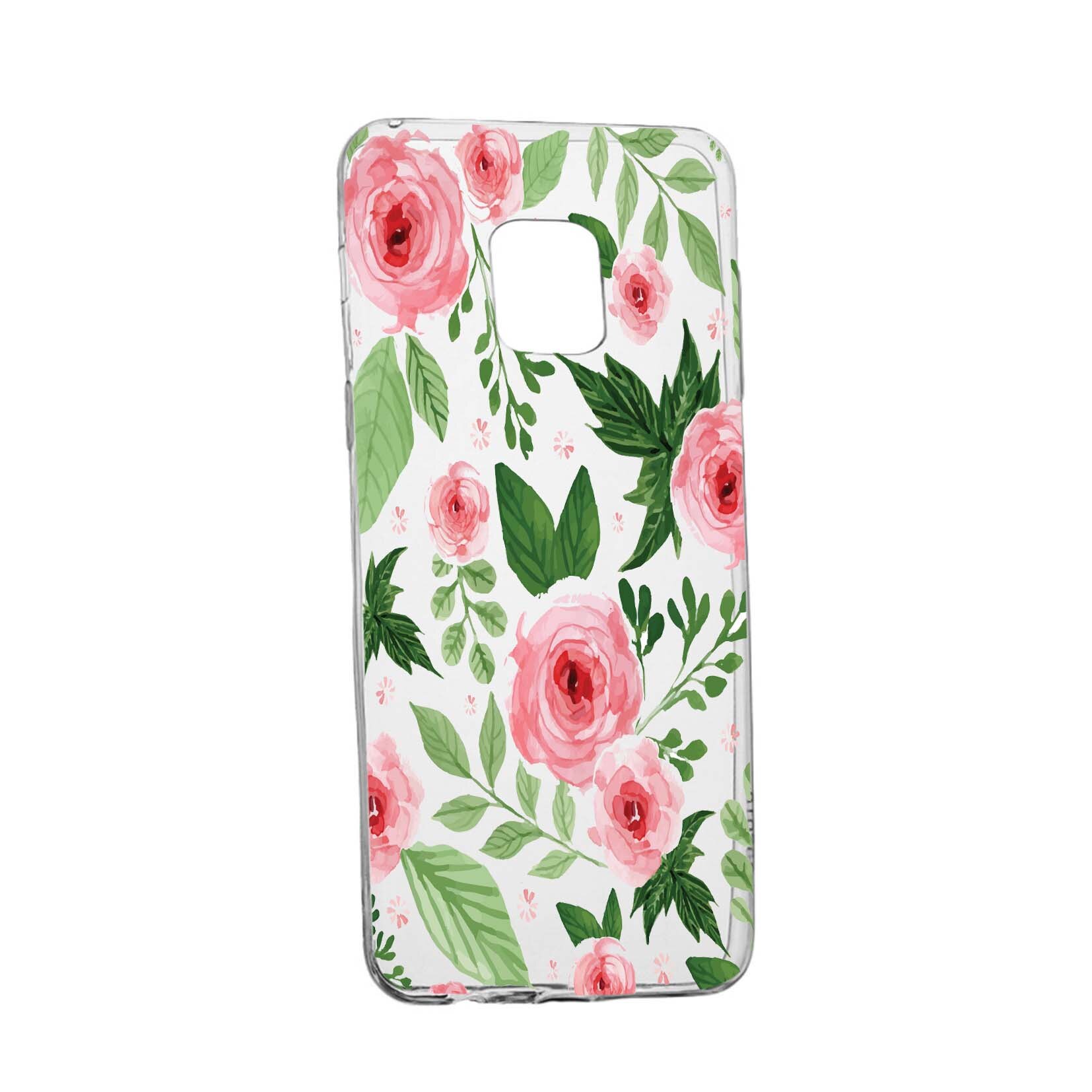 Husa de protectie, Flori, culorile de pastel, pentru Sony Xperia 10/ XA3, rezistenta la uzura, anti-alunecare, din silicon Premium, 509