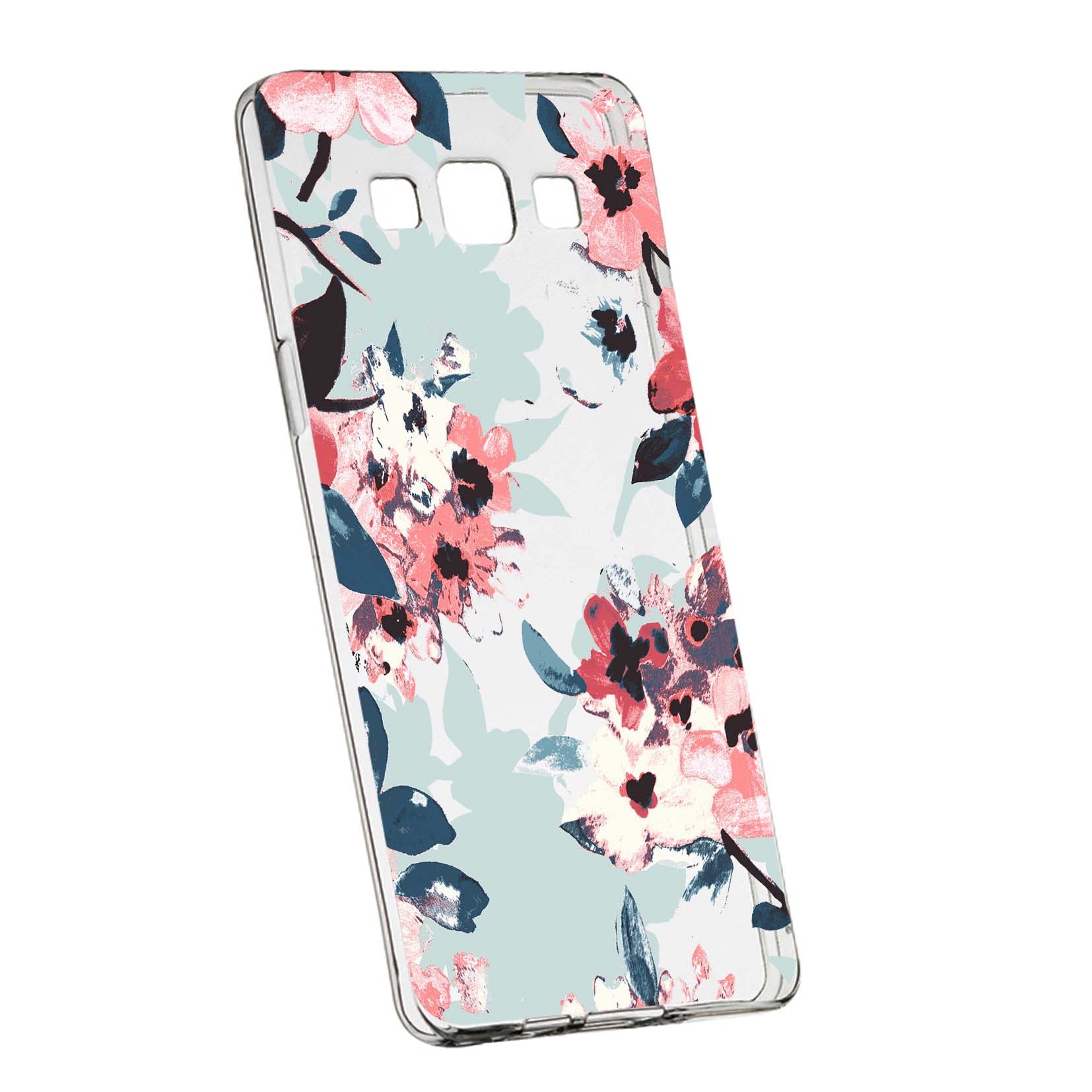 Husa de protectie, Flori, culorile de pastel, pentru Samsung Galaxy J3 2016, rezistenta la uzura, anti-alunecare, din silicon Premium, 508