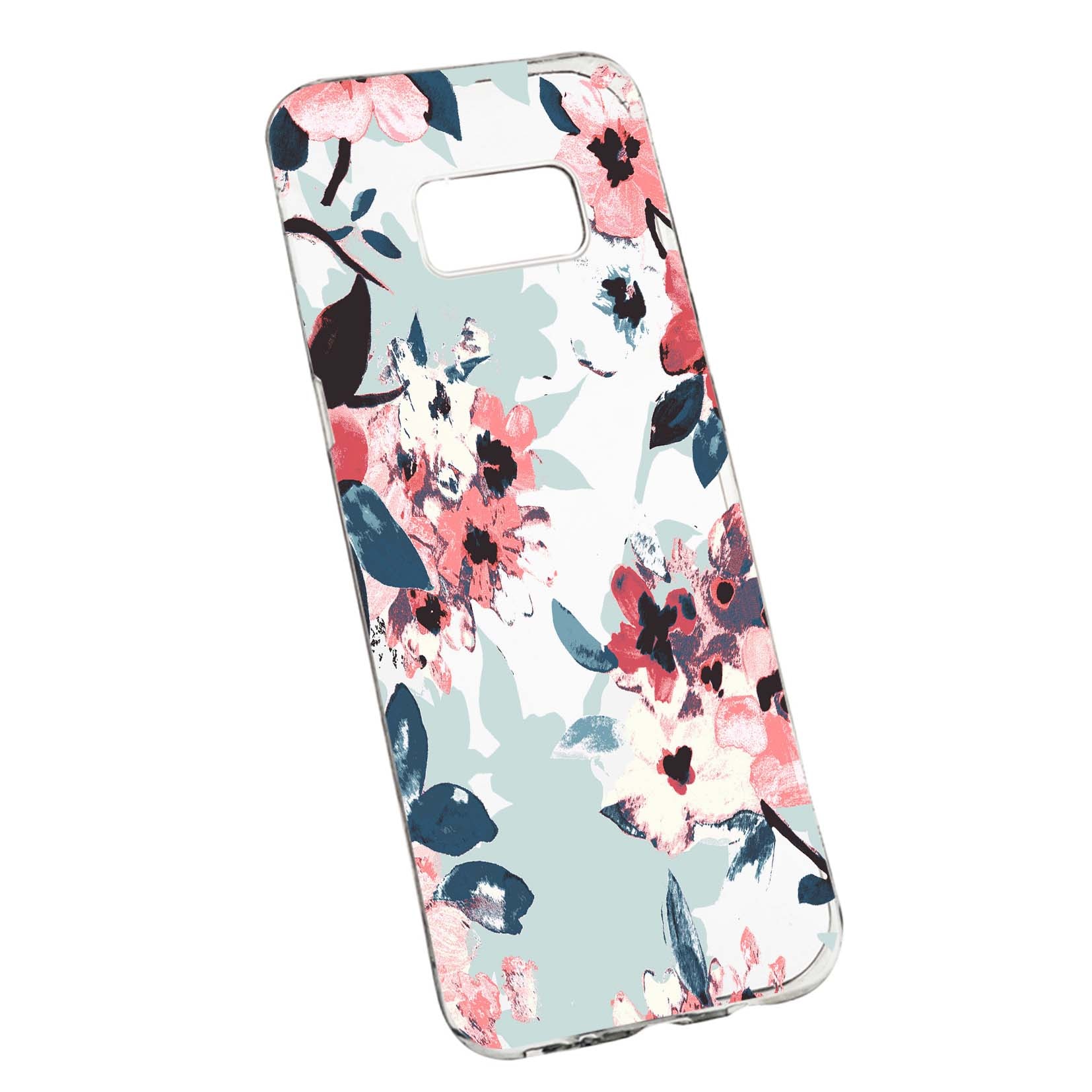 Husa de protectie, Flori, culorile de pastel, pentru Samsung Galaxy S8 Plus, rezistenta la uzura, anti-alunecare, din silicon Premium, 508