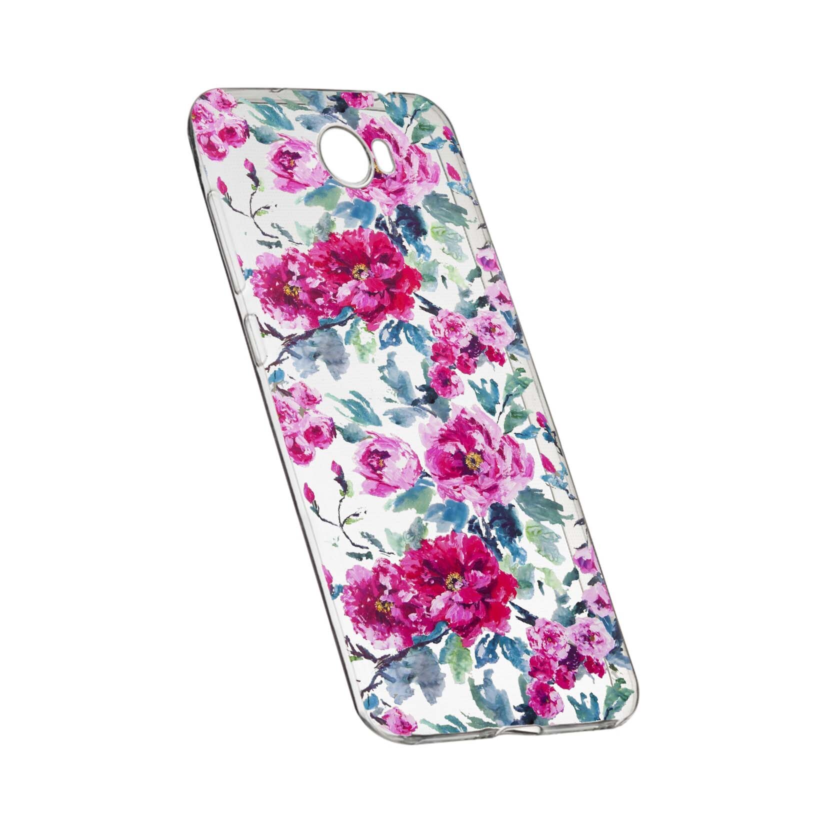 Husa de protectie, Flori, culorile de pastel, pentru Huawei Y7 /Enjoy 7 Plus /Nova Lite Plus 2017, rezistenta la uzura, anti-alunecare, din silicon Premium, 507