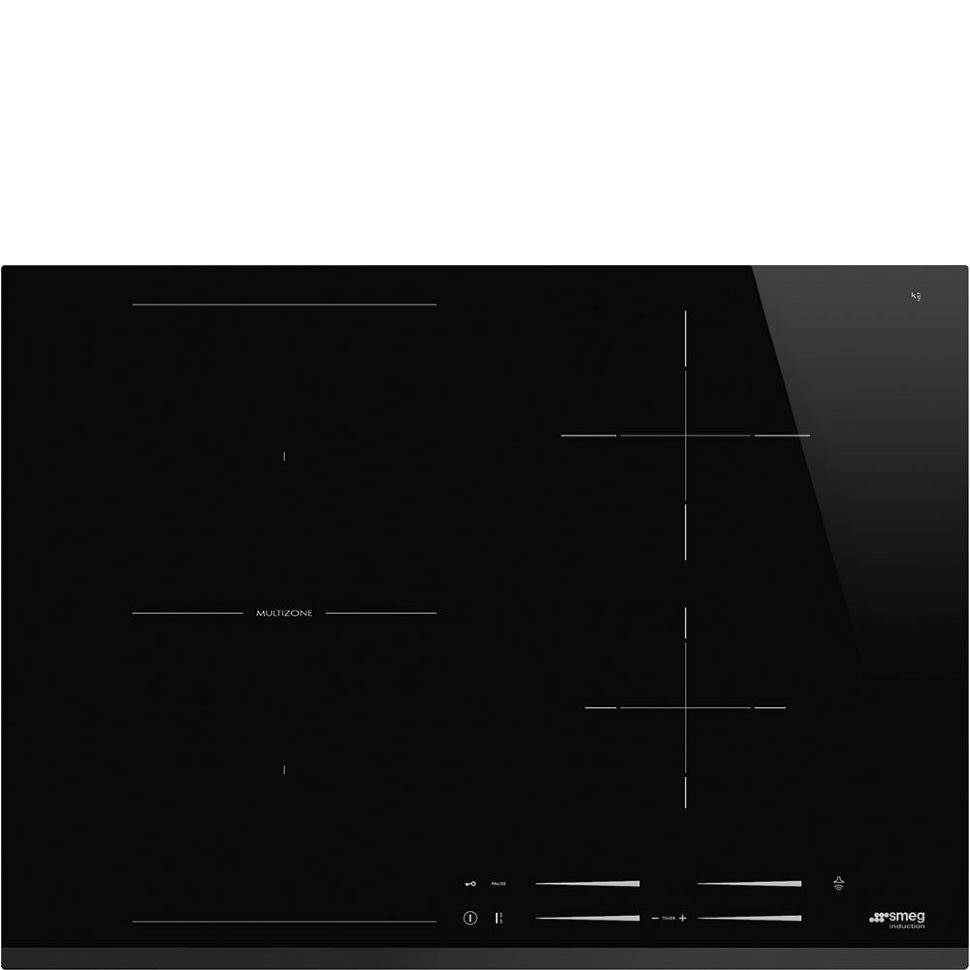 Plita incorporabila Smeg Multi Zone SI1M7743B, Inductie, 4 zone gatit, Negru