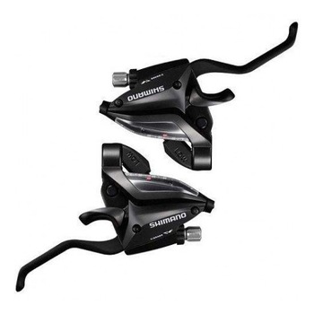 Manete schimbator/frana shimano st-ef500-2a, 8x3 vit., standard schimbator/frana cablu/camasa neagra Manete schimbator/frana shimano st-ef500-2a, 8x3 vit., standard schimbator/frana cablu/camasa neagra