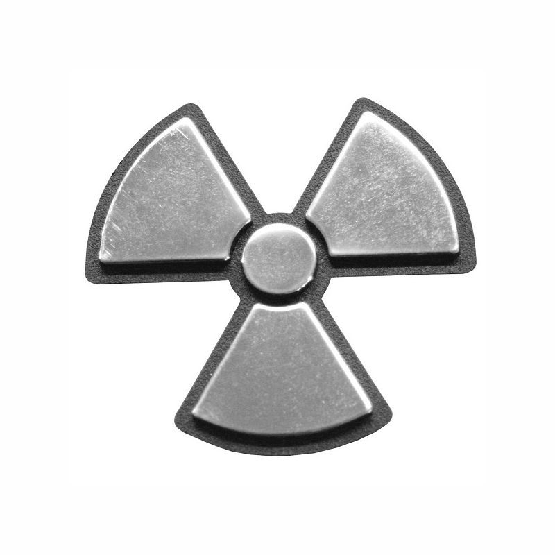 Sticker decorativ de masina, 3D, Radioactive, cromat