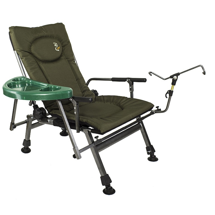ROC Kemping szék, háttámlával és állítható lábakkal