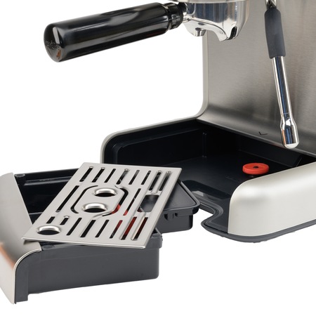 Espressor manual Breville Barista Mini VCF125X-01, 15 bari, 2 l, Recipient detasabil lapte 0.35 l, Silver