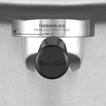 Еспресо машина Breville Barista Mini VCF125X-01, 15 бара, 2 л, Подвижен контейнер за мляко 0.35 л, Silver