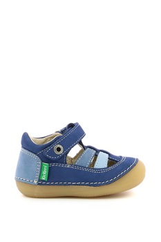 Kickers kids, Pantofi de piele nabuc cu decupaje Kickers kids, Pantofi de piele nabuc cu decupaje