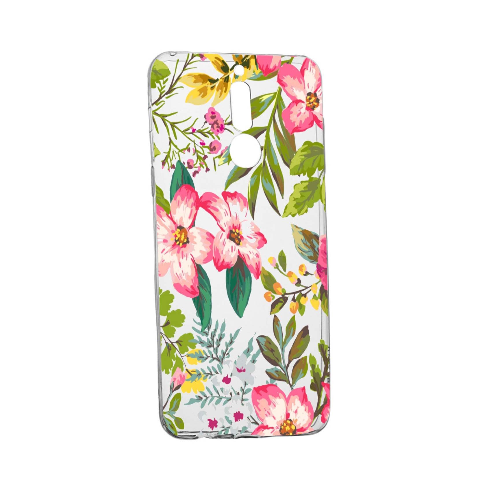 Husa de protectie, Flori, culorile de pastel, pentru LG K40 / K12 Plus, rezistenta la uzura, anti-alunecare, din silicon Premium, 510