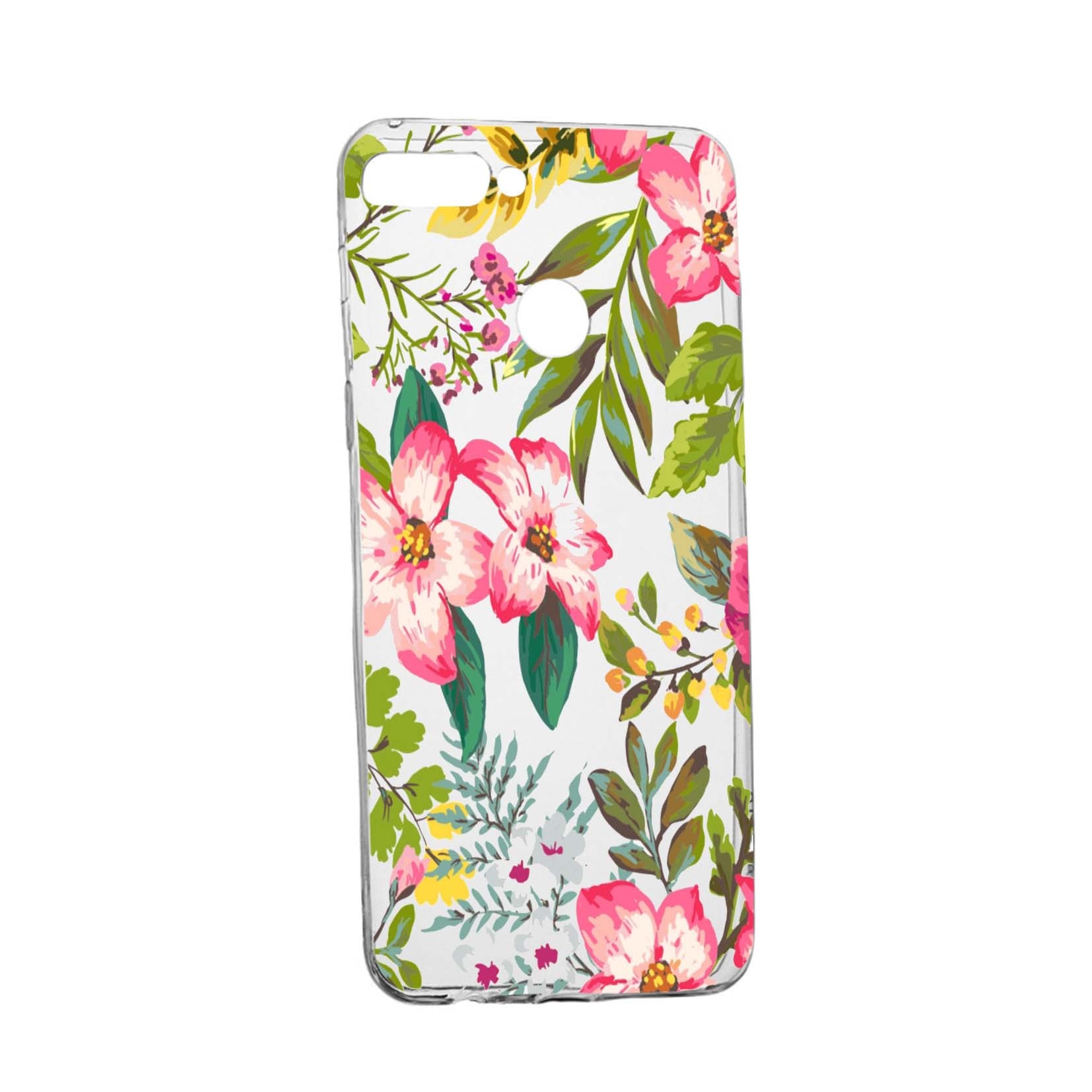 Husa de protectie, Flori, culorile de pastel, pentru Xiaomi Mi8 Lite, rezistenta la uzura, anti-alunecare, din silicon Premium, 510