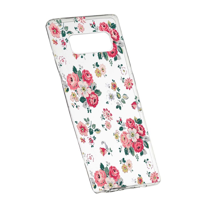 Husa de protectie, Flori, culorile de pastel, pentru Samsung Galaxy Note 9, rezistenta la uzura, anti-alunecare, din silicon Premium, 511
