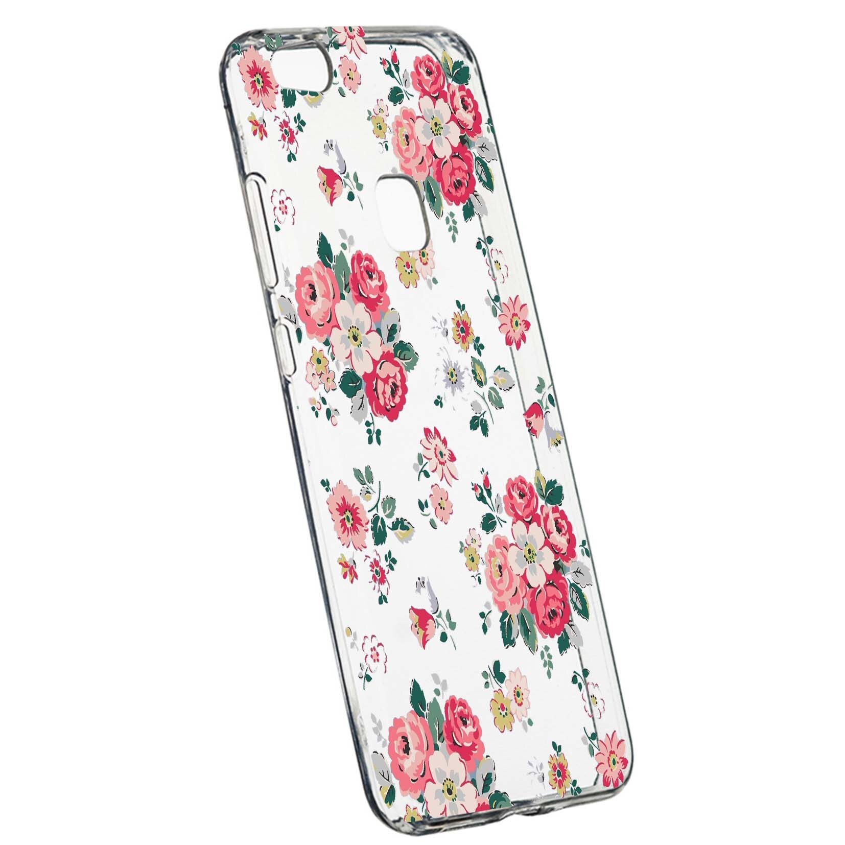 Husa de protectie, Flori, culorile de pastel, pentru Huawei Honor 8X/ View 10 Lite, rezistenta la uzura, anti-alunecare, din silicon Premium, 511