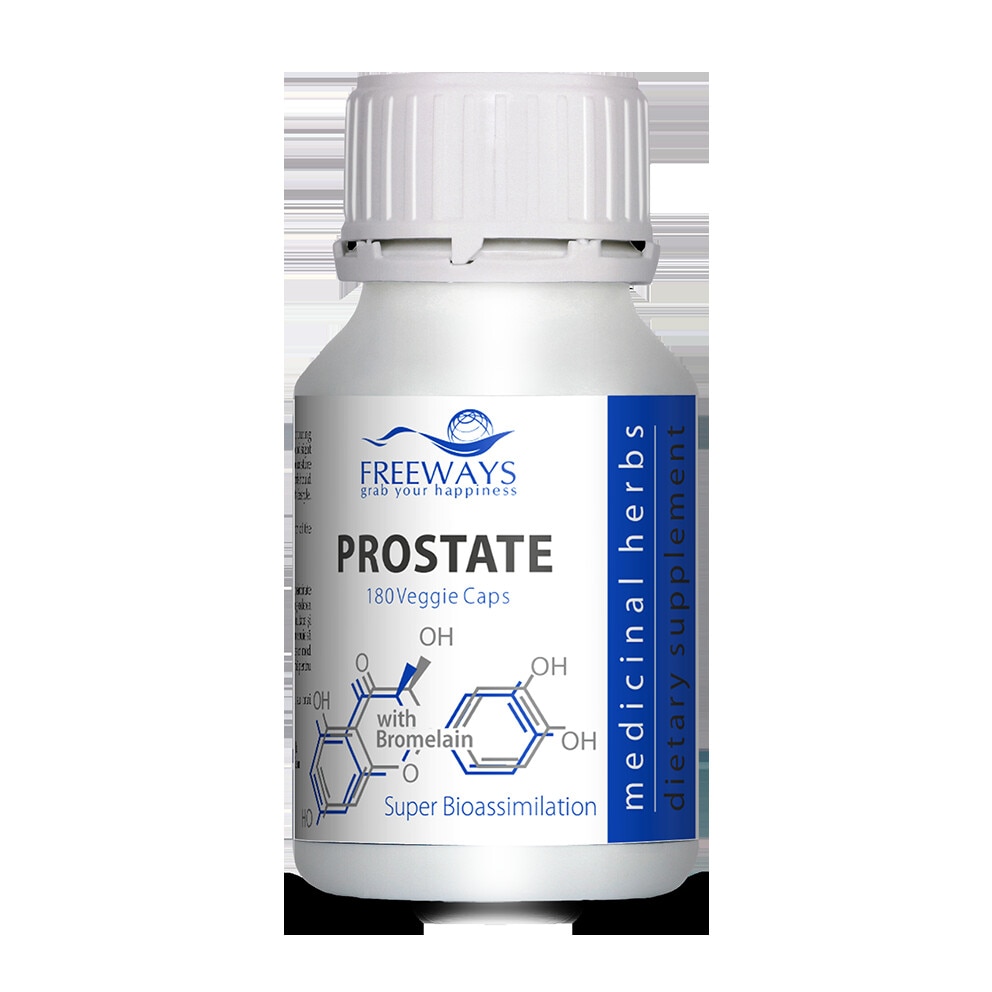 Prostate cu Bromelaina, Freeways, 180 capsule vegetale
