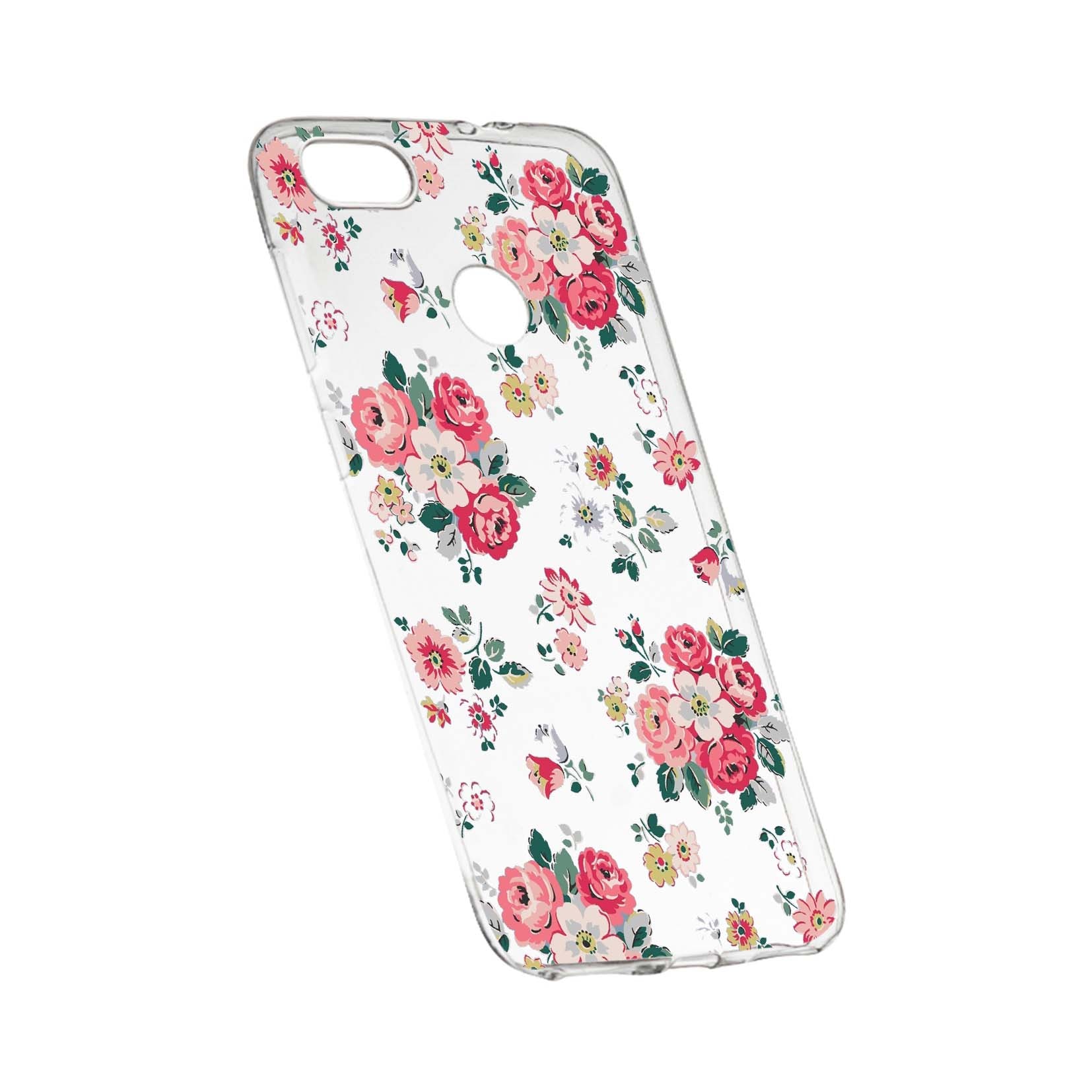Husa de protectie, Flori, culorile de pastel, pentru Huawei Y9 2018, rezistenta la uzura, anti-alunecare, din silicon Premium, 511