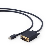 Cablu Mini adaptor DisplayPort la VGA, negru, Gembird, 1.8 m "CC-mDPM-VGAM-6"