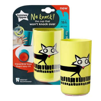 Cana Tommee Tippee No Knock, 300 ml, 1 buc, + 18 luni, Vulpe Galbena Cana Tommee Tippee No Knock, 300 ml, 1 buc, + 18 luni, Vulpe Galbena