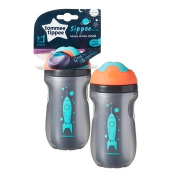 Cana Sippee Izoterma, ONL Tommee Tippee, 260 ml, 1 buc, + 12 luni, Gri Cana Sippee Izoterma, ONL Tommee Tippee, 260 ml, 1 buc, + 12 luni, Gri