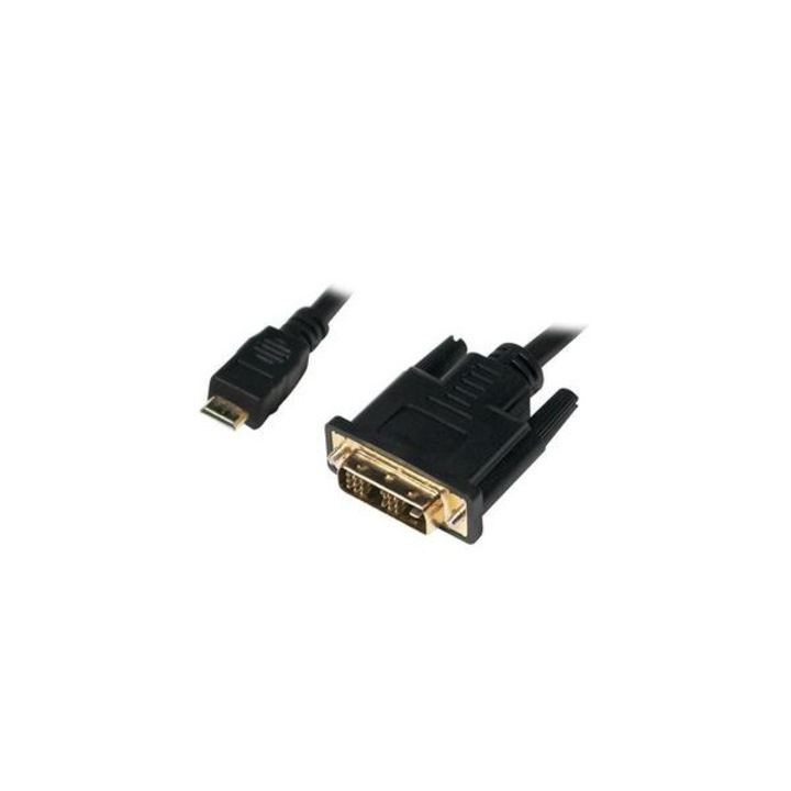 Cablu Mini HDMI to DVI, LogiLink, M/M 1,0m, negru "CHM002"