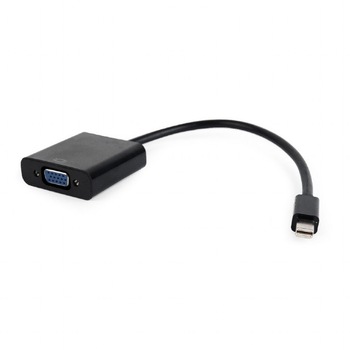 Cablu adaptor Mini DisplayPort la VGA,Gembird, negru, blister  Cablu adaptor Mini DisplayPort la VGA,Gembird, negru, blister