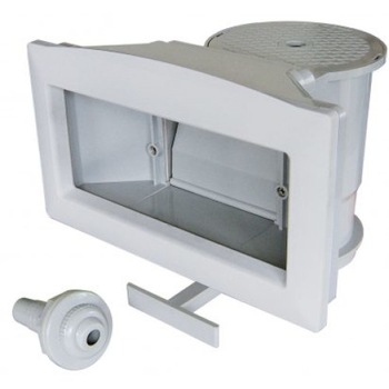 Kit piscine supraterane: skimmer gura larga + duza refulare din ABS Kit piscine supraterane: skimmer gura larga + duza refulare din ABS