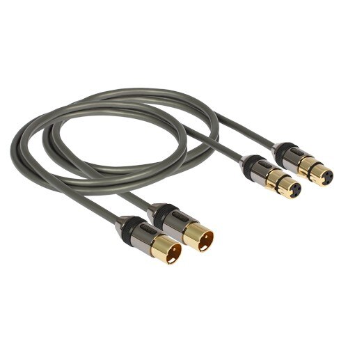 Cablu Stereo Analog Ecranat XLR GOLDKABEL profi 0.5m