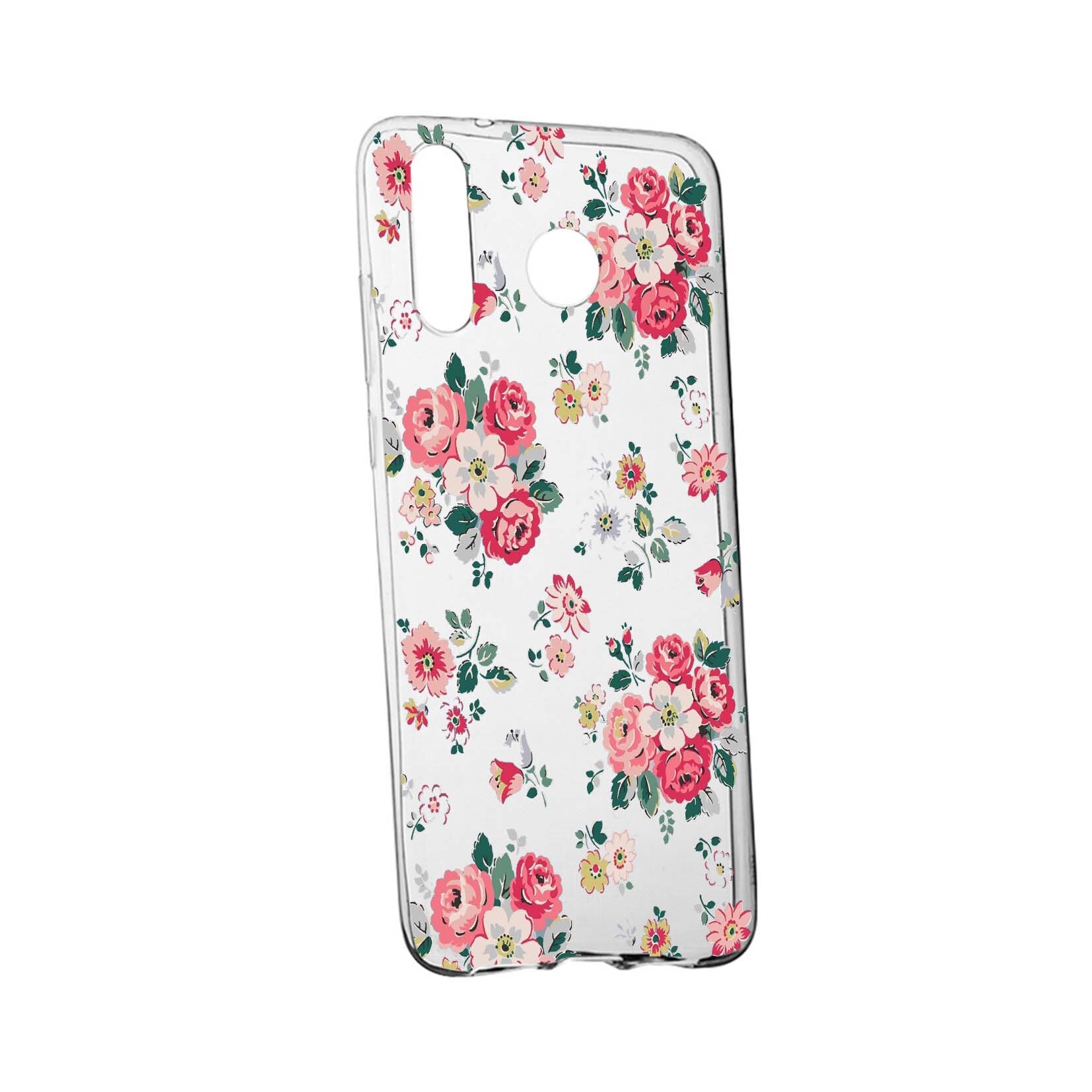 Husa de protectie, Flori, culorile de pastel, pentru Samsung Galaxy A9 2018, rezistenta la uzura, anti-alunecare, din silicon Premium, 511