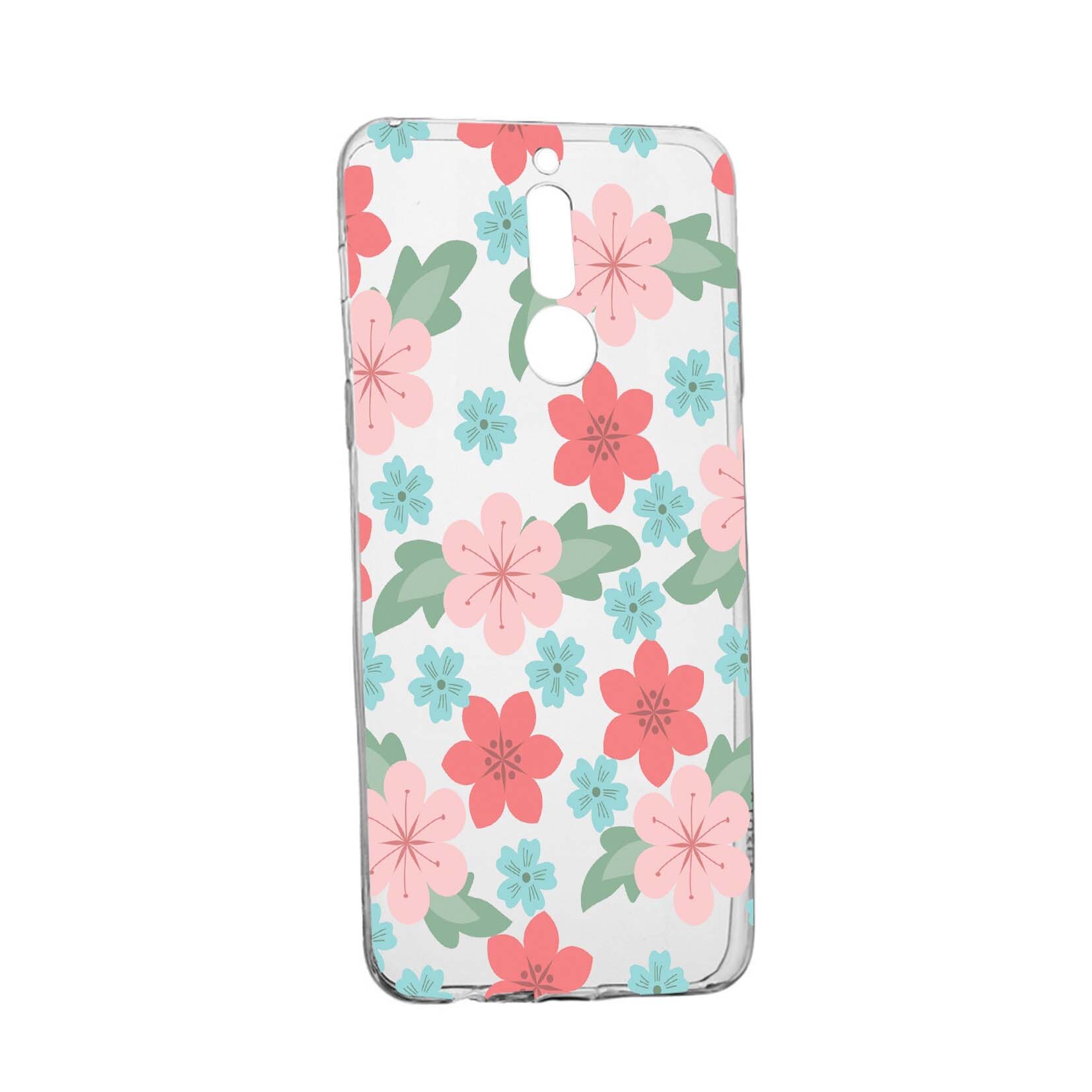 Husa de protectie, Flori, culorile de pastel, pentru LG K40 / K12 Plus, rezistenta la uzura, anti-alunecare, din silicon Premium, 515