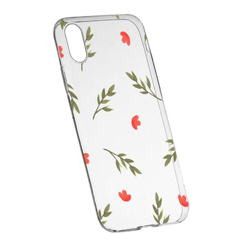 Husa de protectie, Flori, pentru Xiaomi Mi A2 / Mi 6X, rezistenta la uzura, anti-alunecare, din silicon Premium, 516 Husa de protectie, Flori, pentru Xiaomi Mi A2 / Mi 6X, rezistenta la uzura, anti-alunecare, din silicon Premium, 516