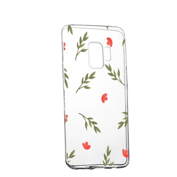 Husa de protectie, Flori, pentru Samsung Galaxy S9, rezistenta la uzura, anti-alunecare, din silicon Premium, 516 Husa de protectie, Flori, pentru Samsung Galaxy S9, rezistenta la uzura, anti-alunecare, din silicon Premium, 516