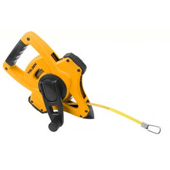 Ruleta Industriala 30M, 12.5mm cu varf, componenta otel - Tolsen Ruleta Industriala 30M, 12.5mm cu varf, componenta otel - Tolsen