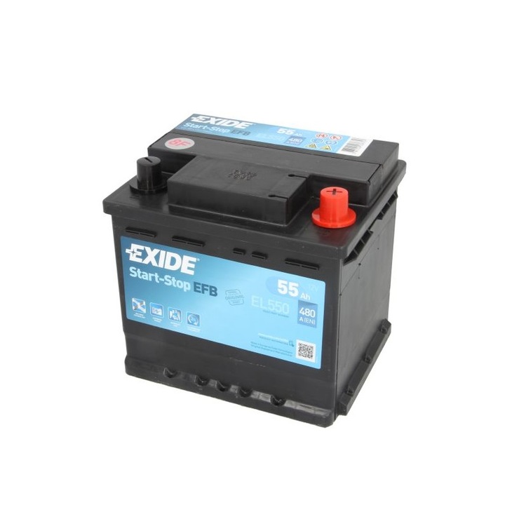 Baterie Auto, EXIDE Start-Stop EFB EL550, 55Ah