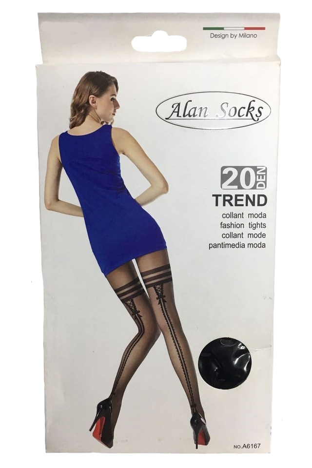 Ciorapi dama cu model deosebit ,densitate 20 DEN,D&J Exclussive