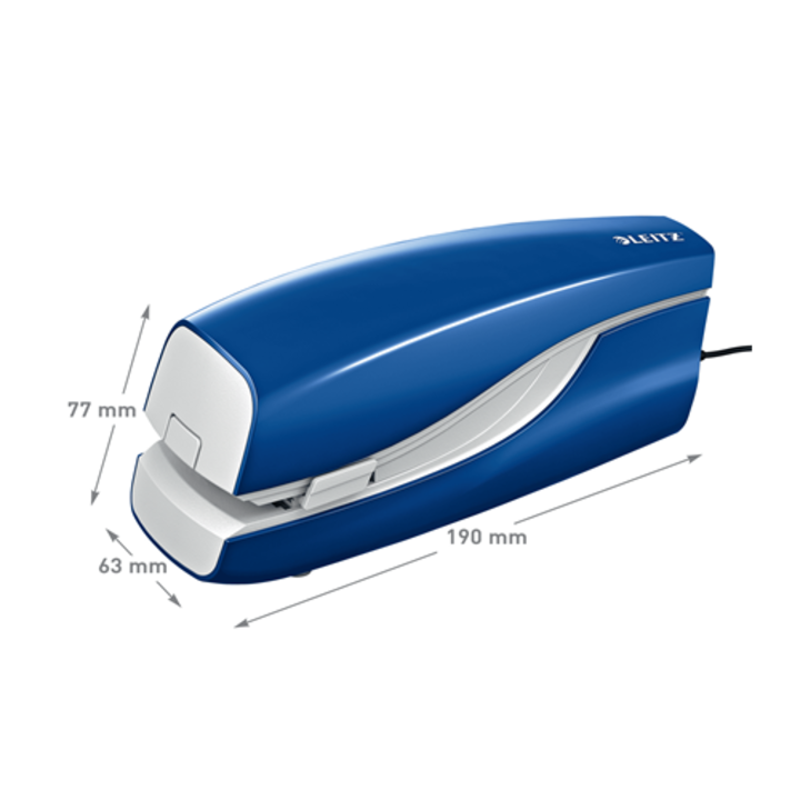 Телбод, електрически, 24/6, 20 листа, LEITZ "Nexxt 5533", син