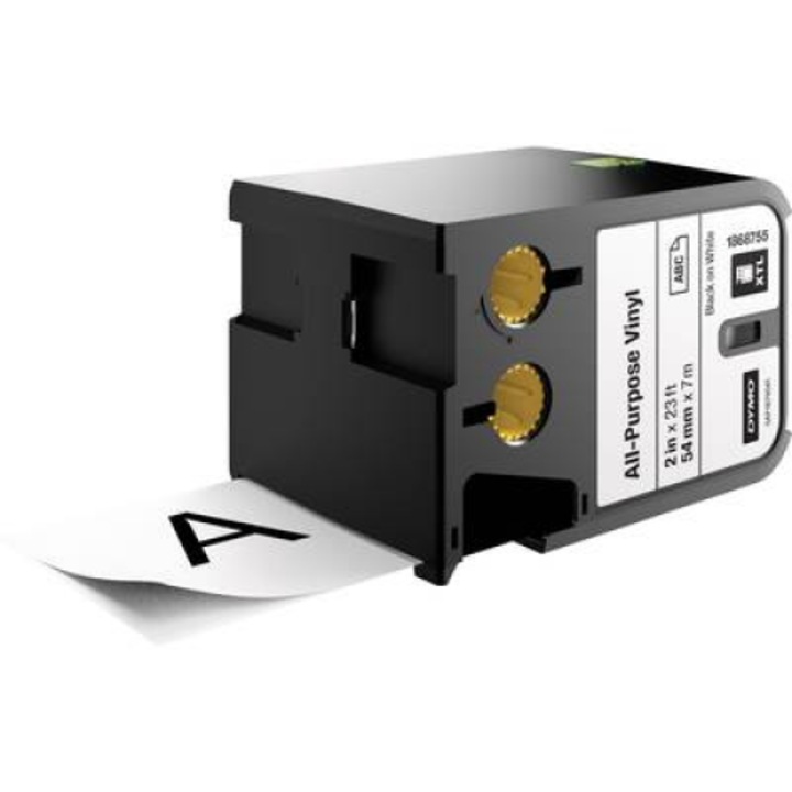 Feliratozó szalag többcélú vinil DYMO XTL Labels Szalagszín: Fehér Szövegszín:Fekete 54 mm (1868755)