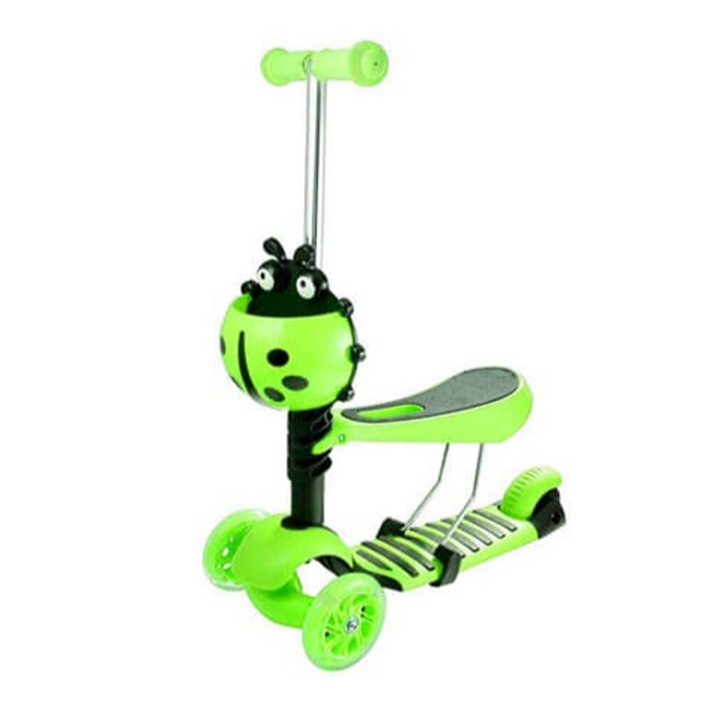 Trotineta 3 in 1 cu roti luminoase Buburuza, PC612G