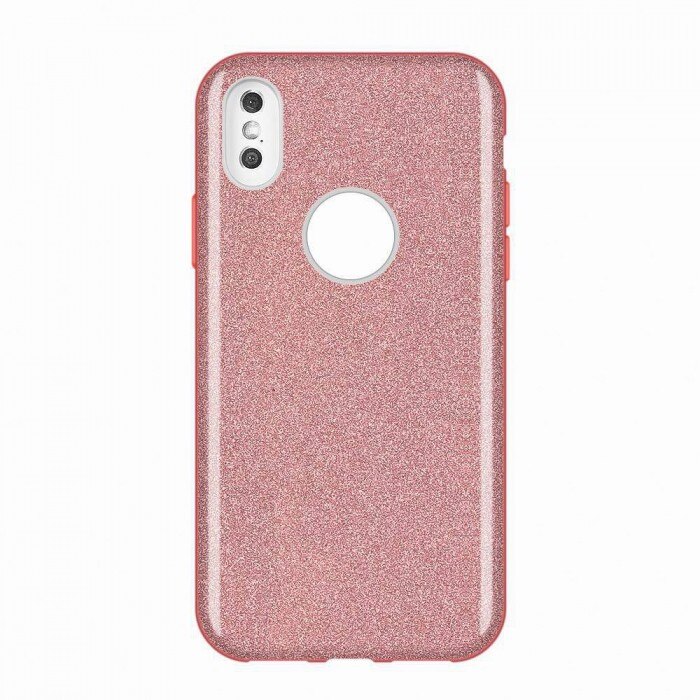 Husa Glitter Wozinsky, Shining Case, iPhone XS Max, Roz