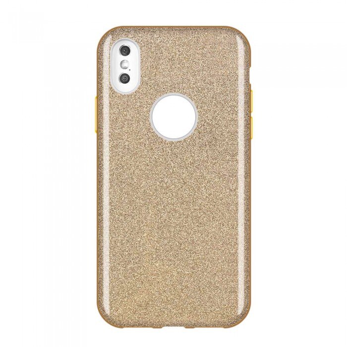 Husa Glitter Wozinsky, Shining Case, iPhone XS Max, Auriu