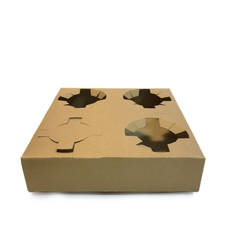 Suport 4 pahare, tip cutie carton, SET 100buc