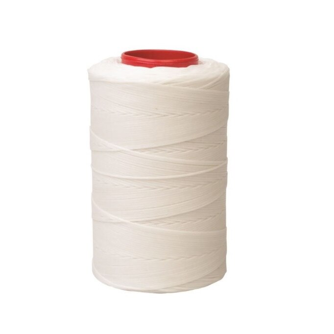 Ata de cusut piele RITZA 25, White -Tiger Thread - 50m ,1 mm grosime