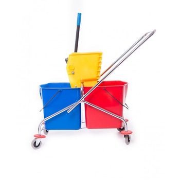 Carucior curatenie inox 60l Limpio C043 Carucior curatenie inox 60l Limpio C043