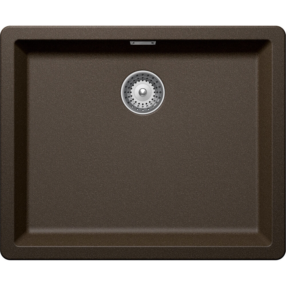 Chiuveta granit Schock Greenwich N-100L Bronze Cristadur 556 x 456 mm, adancime cuva 200 mm, montare sub blat