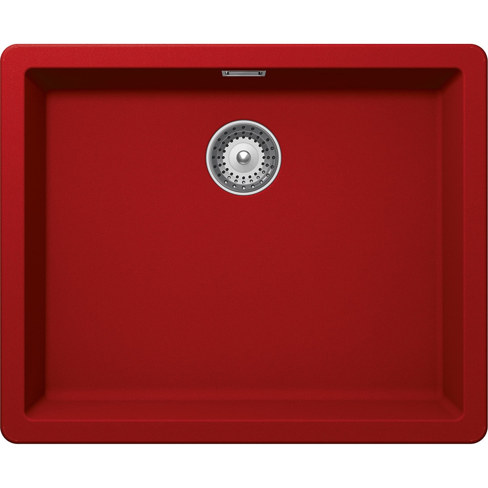 Chiuveta Granit Schock Greenwich N-100L Rosu Cristadur 556 x 456 mm, 556 x 456 mm, adancime cuva 200 mm, montare sub blat