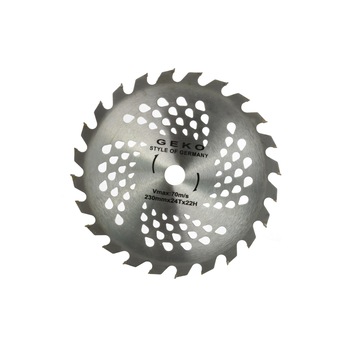 Disc pentru lemn 230x22x24T cu gauri, GEKO G78060 Disc pentru lemn 230x22x24T cu gauri, GEKO G78060