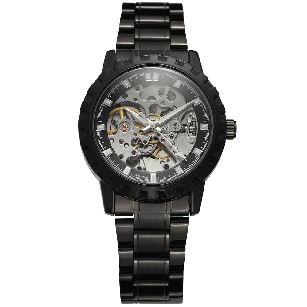 Ceas Luxury T-Winner , Mecanic / Automat + Cutie , Geam Cristal Mineral / Hardlex BTG-WRG9028079M4B1