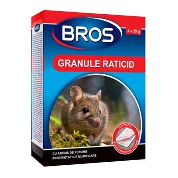 Granule Bros pentru combaterea rozatoarelor, 250 gr Granule Bros pentru combaterea rozatoarelor, 250 gr