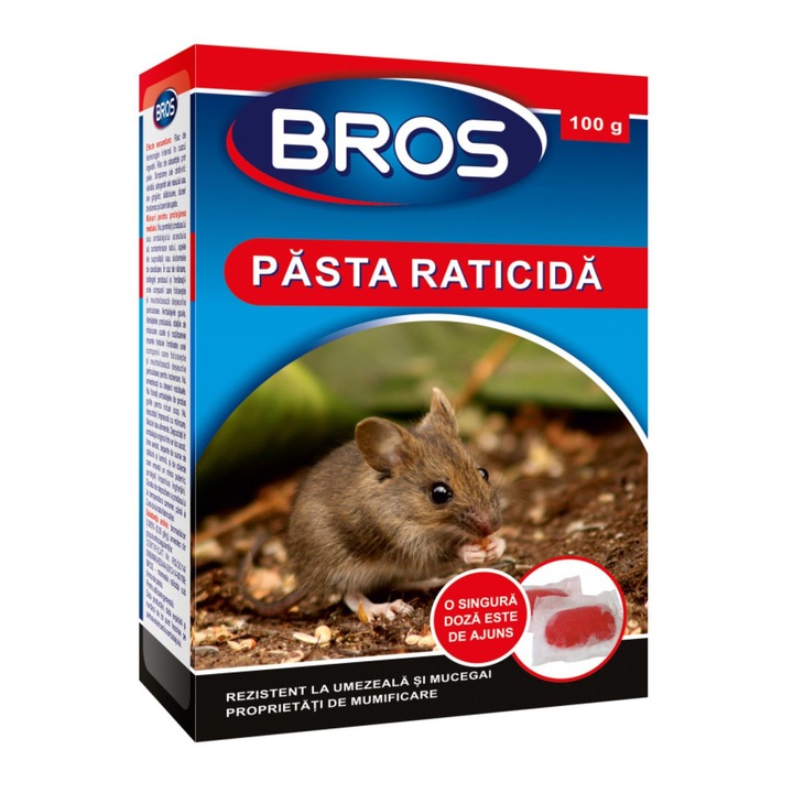 Pasta raticida impotriva rozatoarelor 100 gr